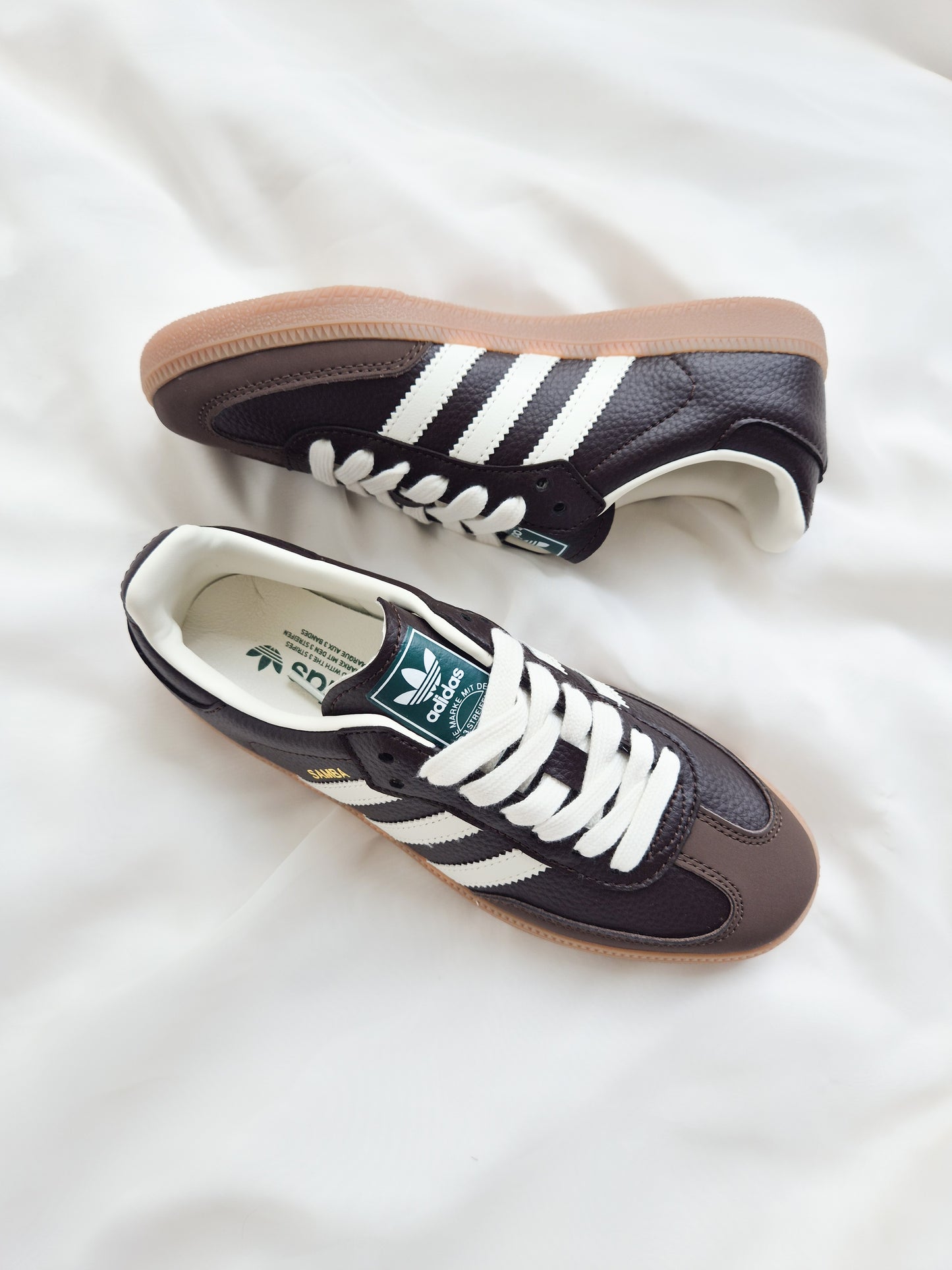 Adidas samba og brown leather