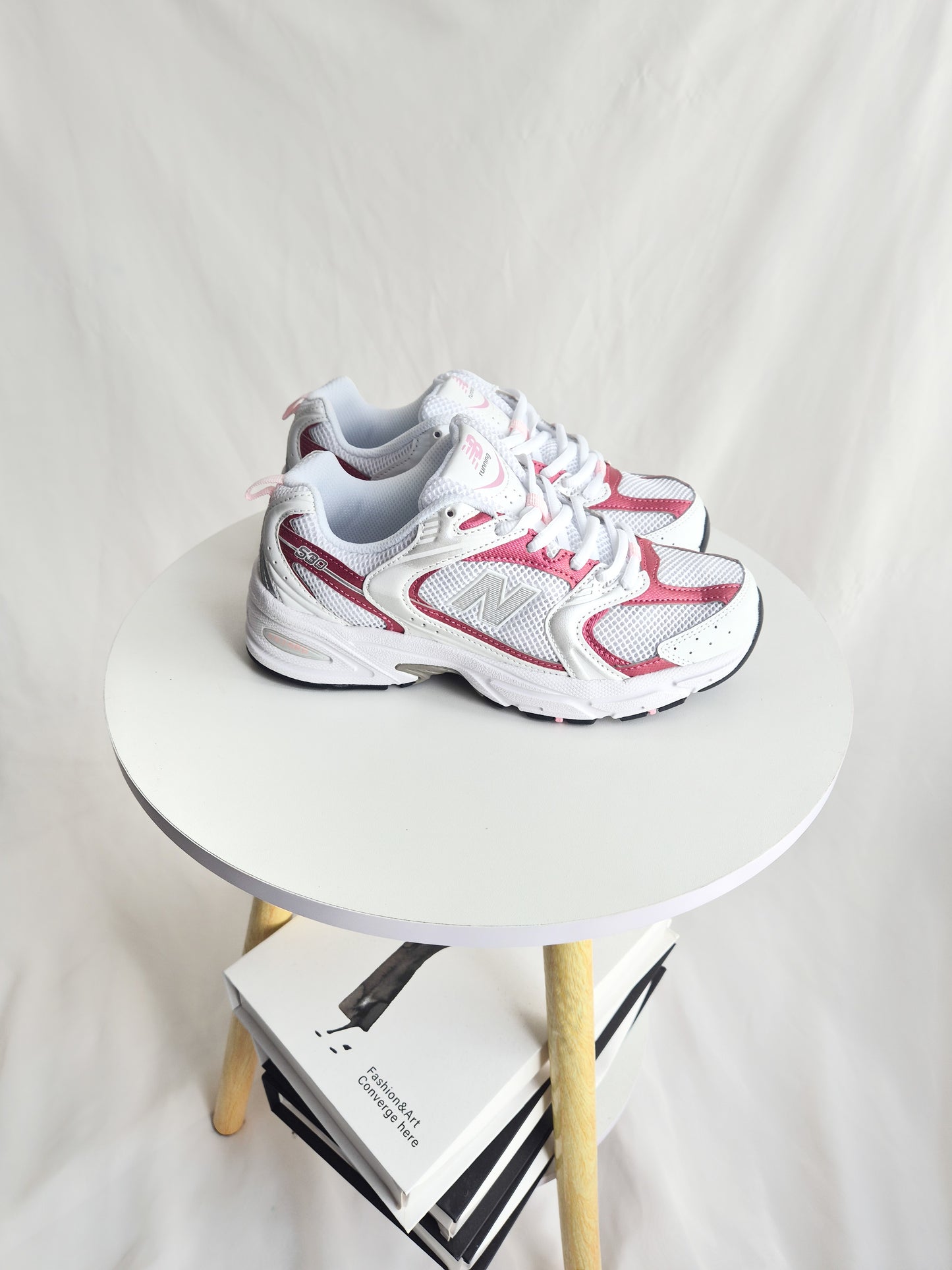 NB 530 White Pink fucsia