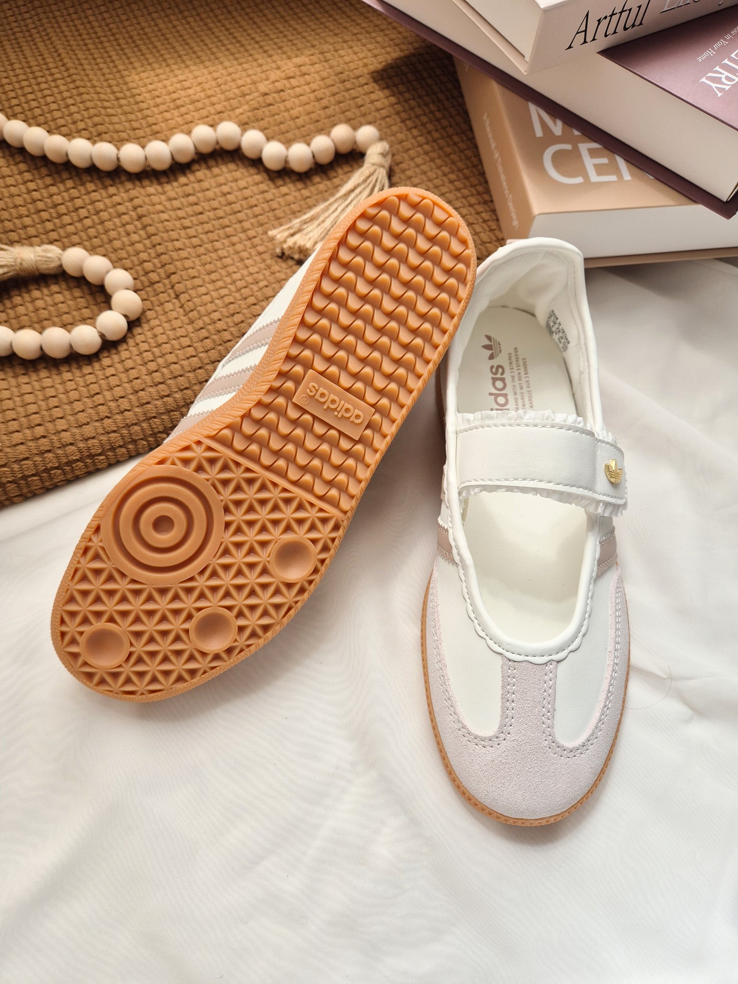 Samba Jane Ruffle Beige