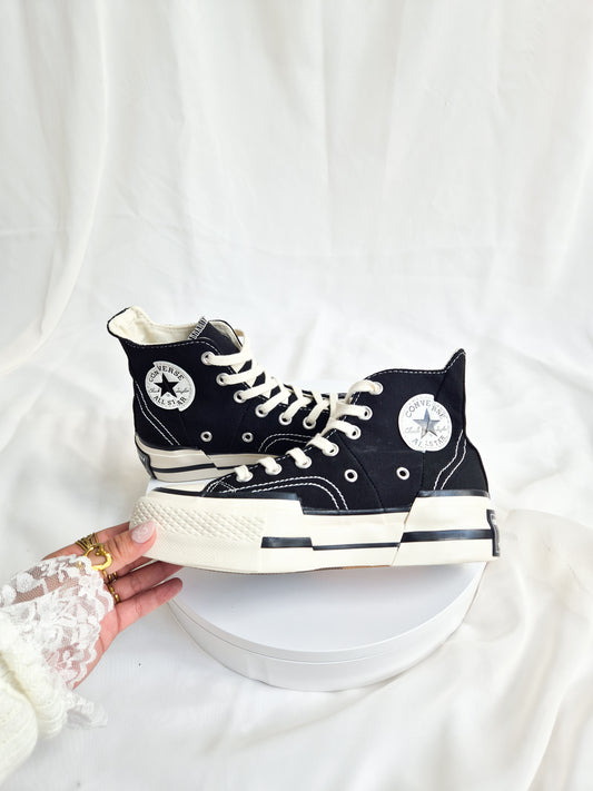 Chuck Tranceform Black (con plataforma)