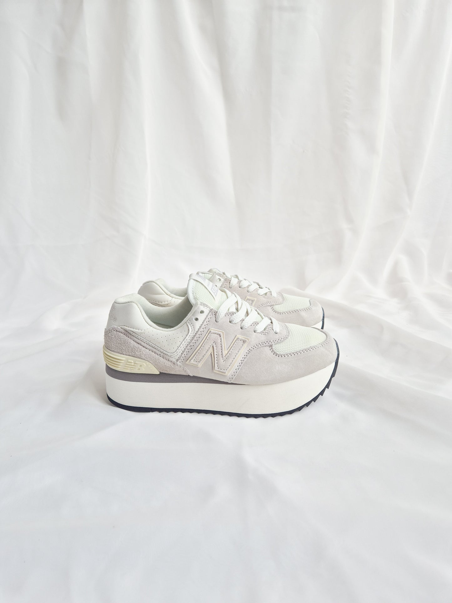 574 Beige White