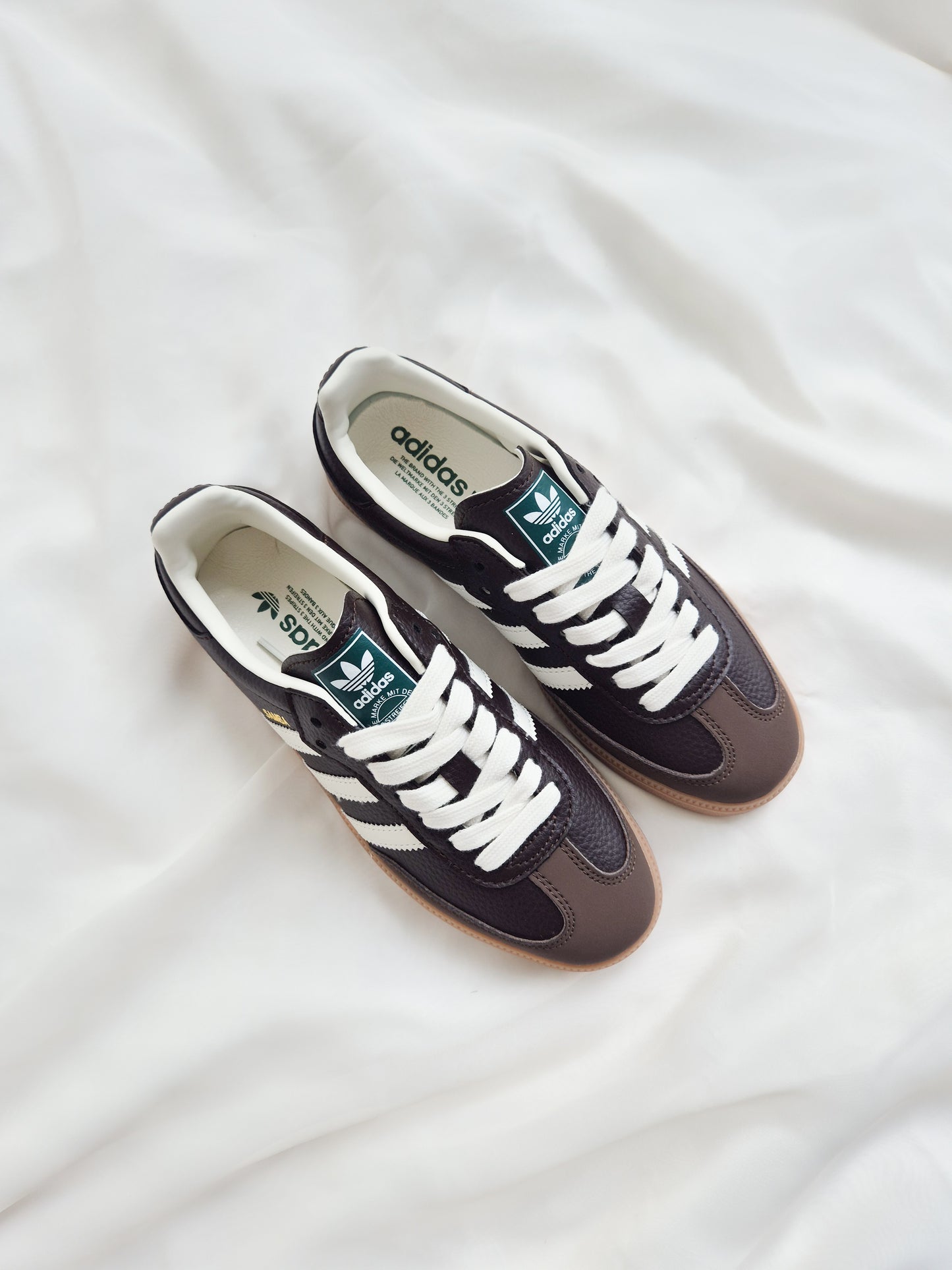 Adidas samba og brown leather