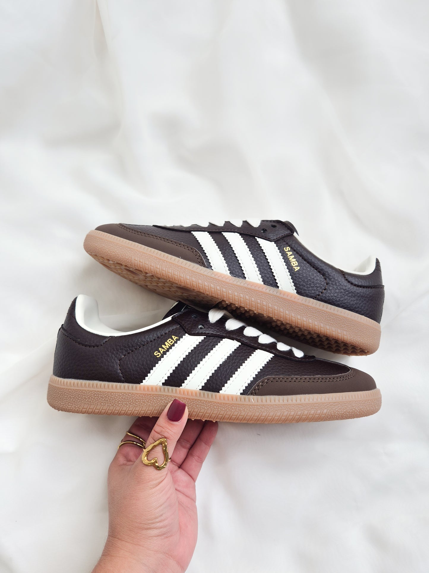 Adidas samba og brown leather