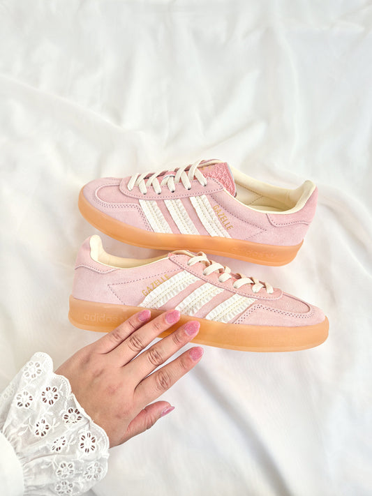 Adidas Gazelle Indoor ruffle detail in pink