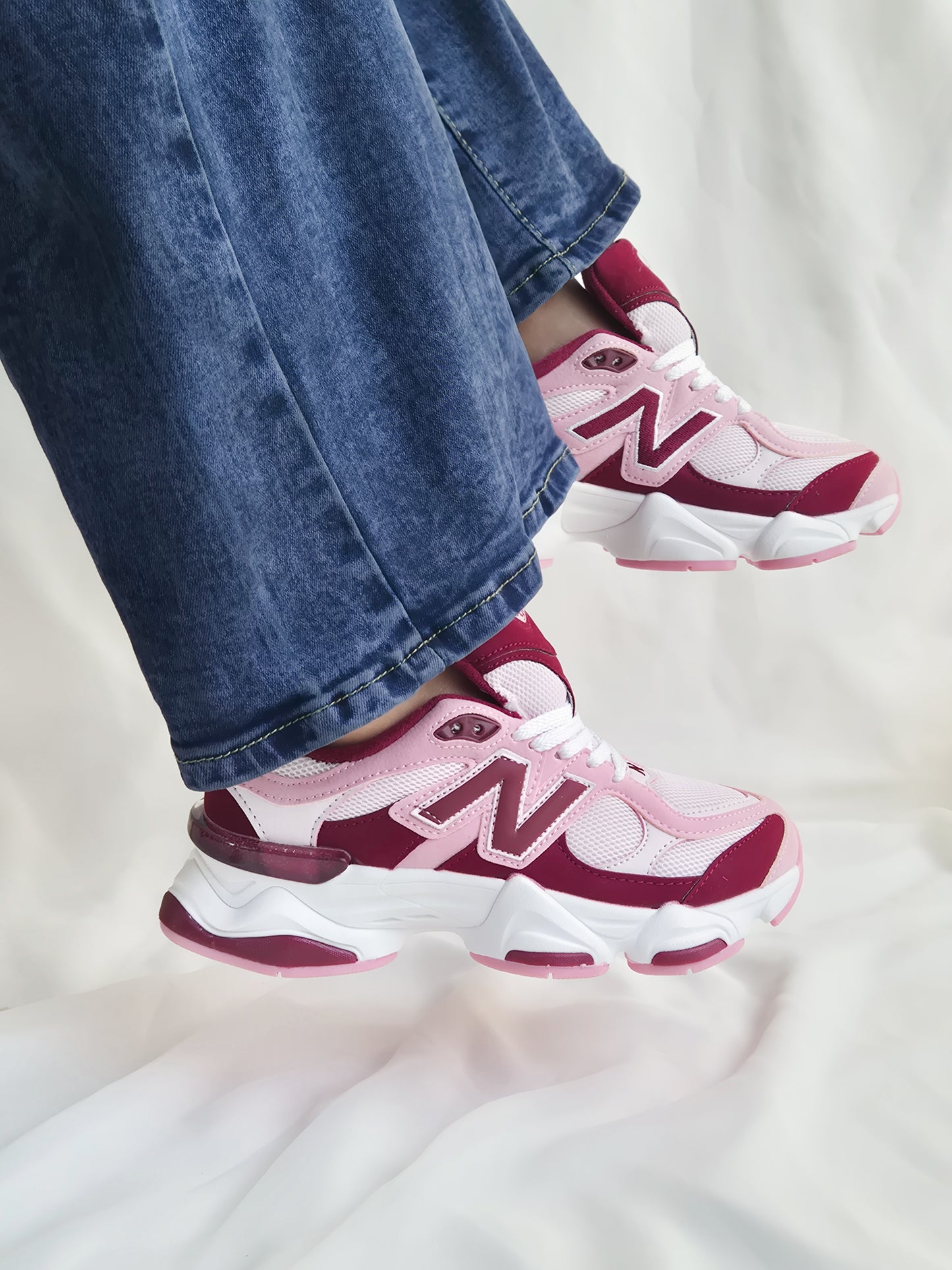 NB 9060 Pink Granite Washed Burgundy