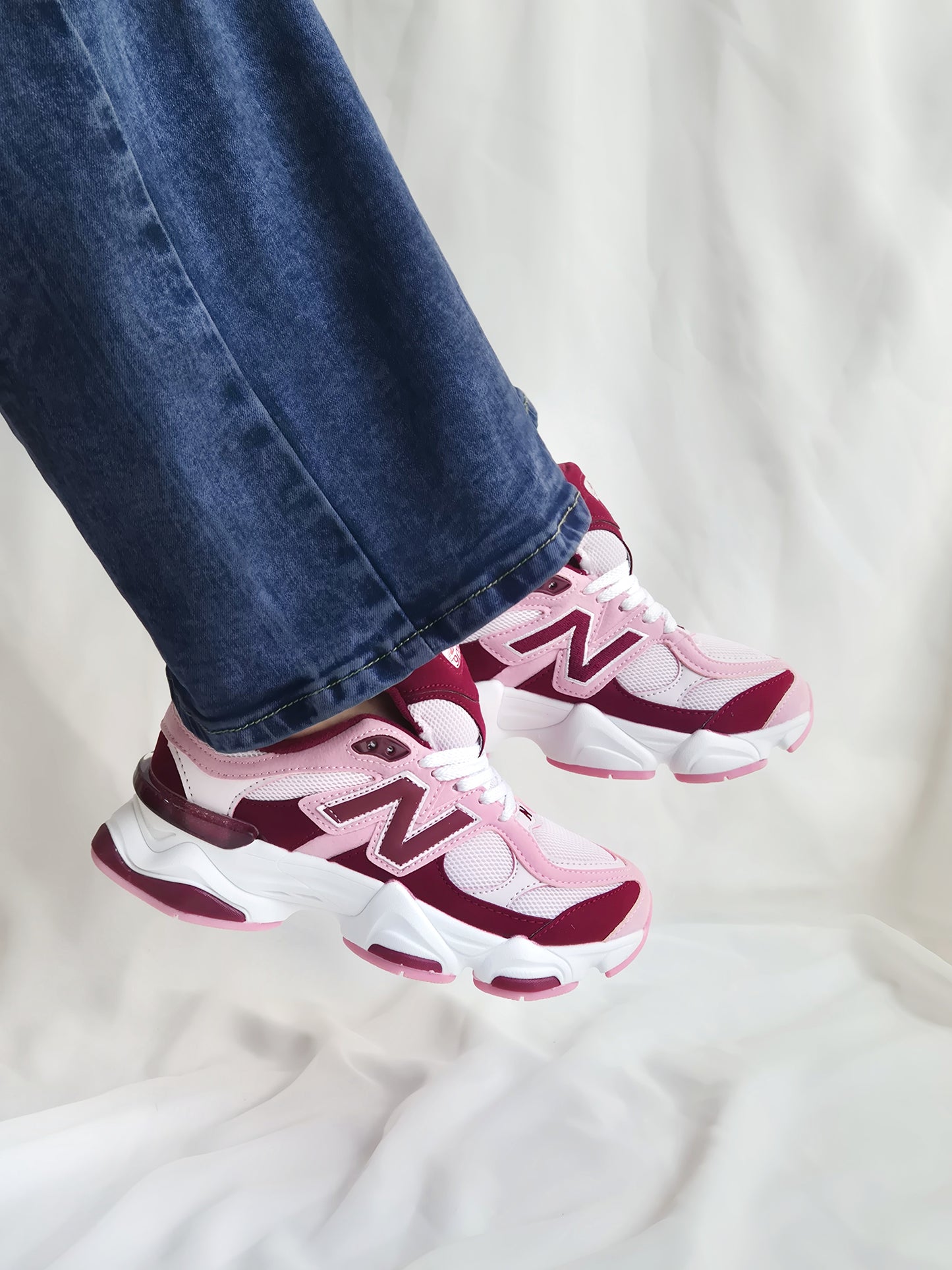 NB 9060 Pink Granite Washed Burgundy