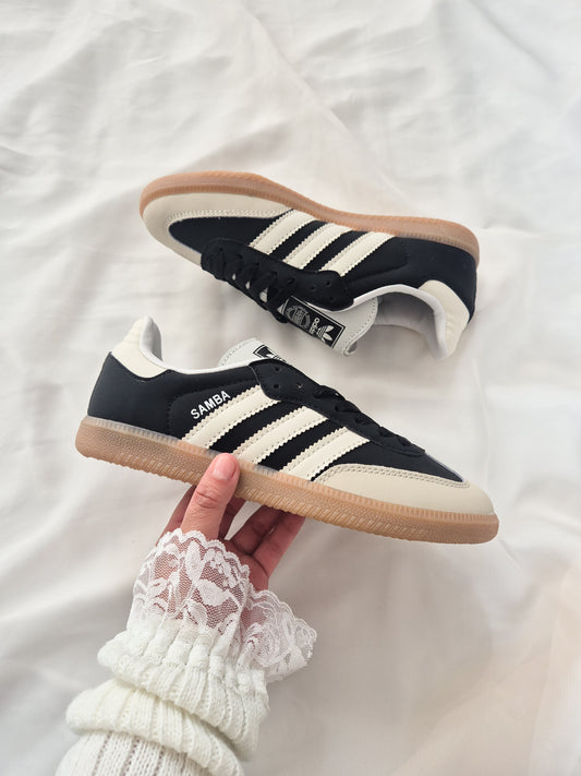 Adidas samba black and beige