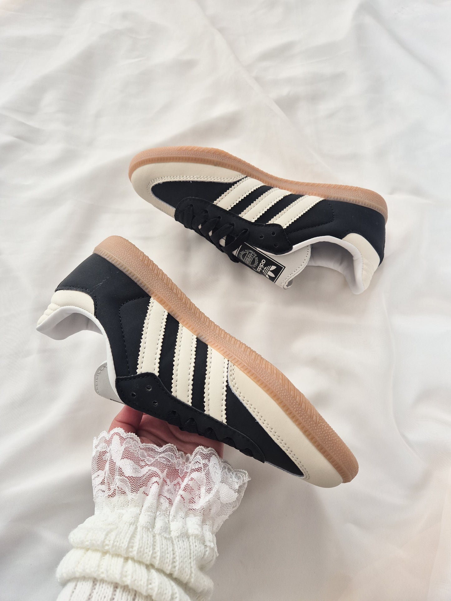 Adidas samba black and beige