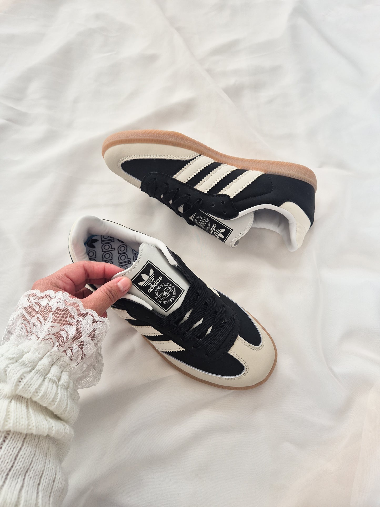 Adidas samba black and beige