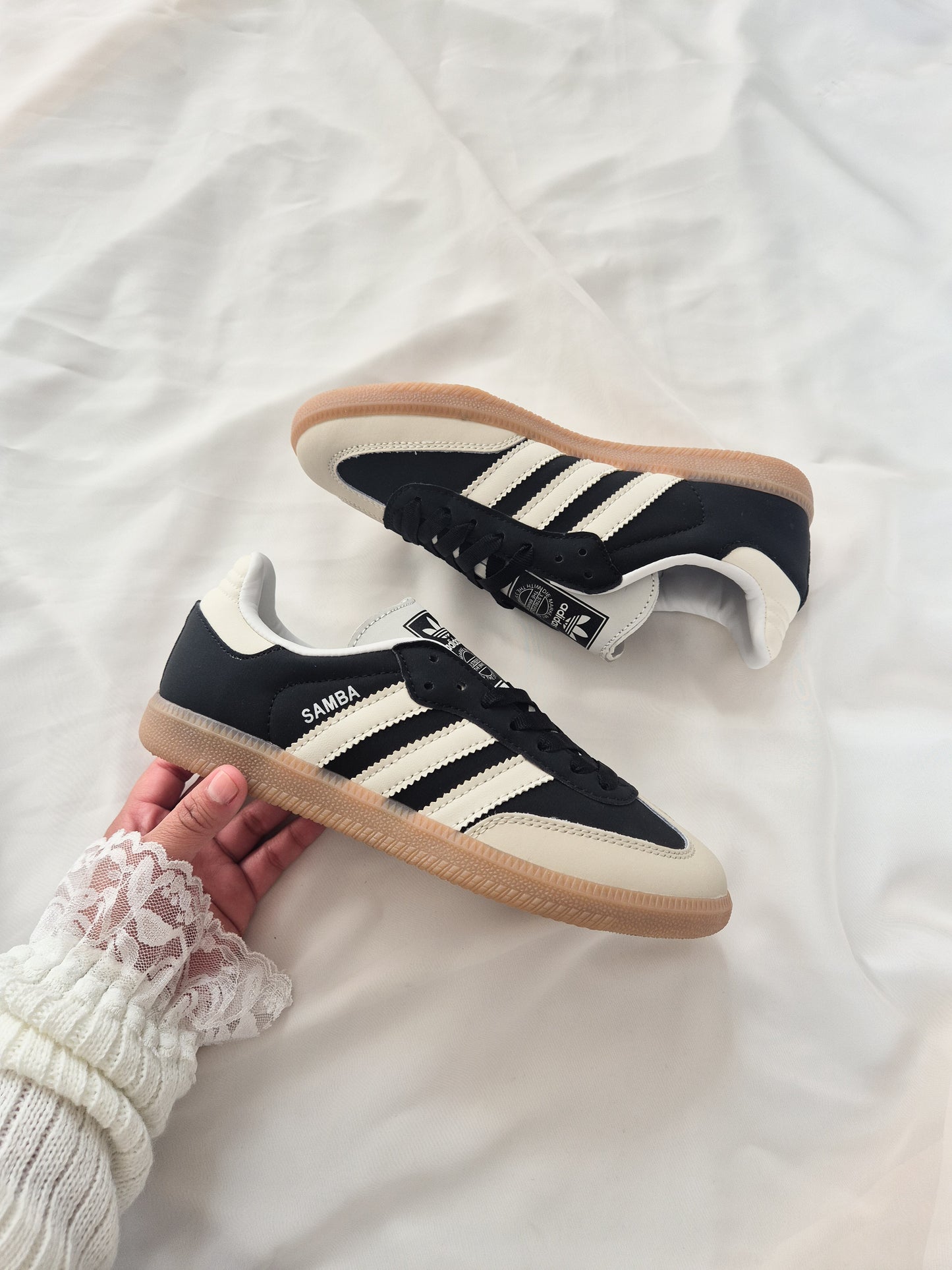 Adidas samba black and beige