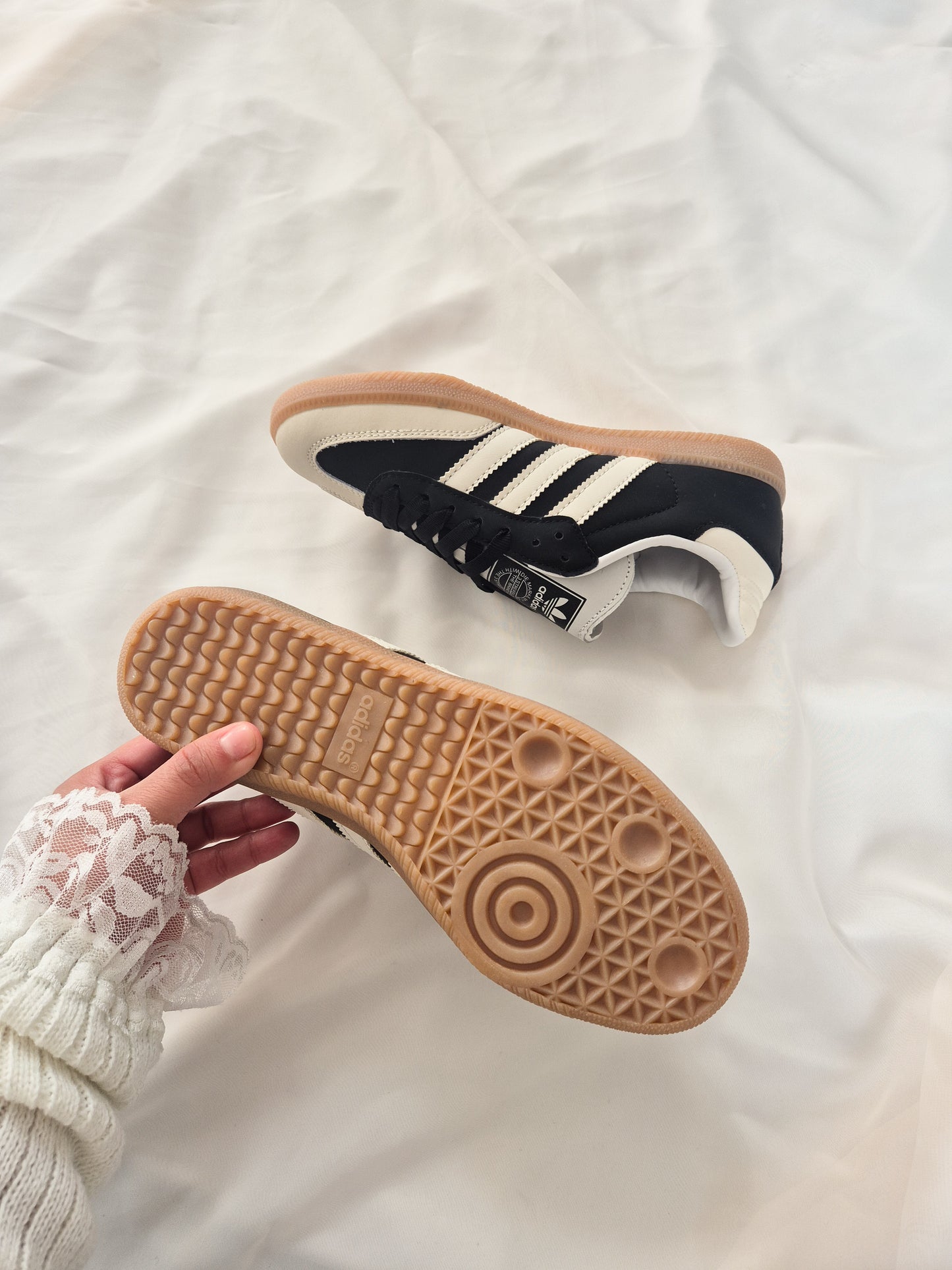 Adidas samba black and beige
