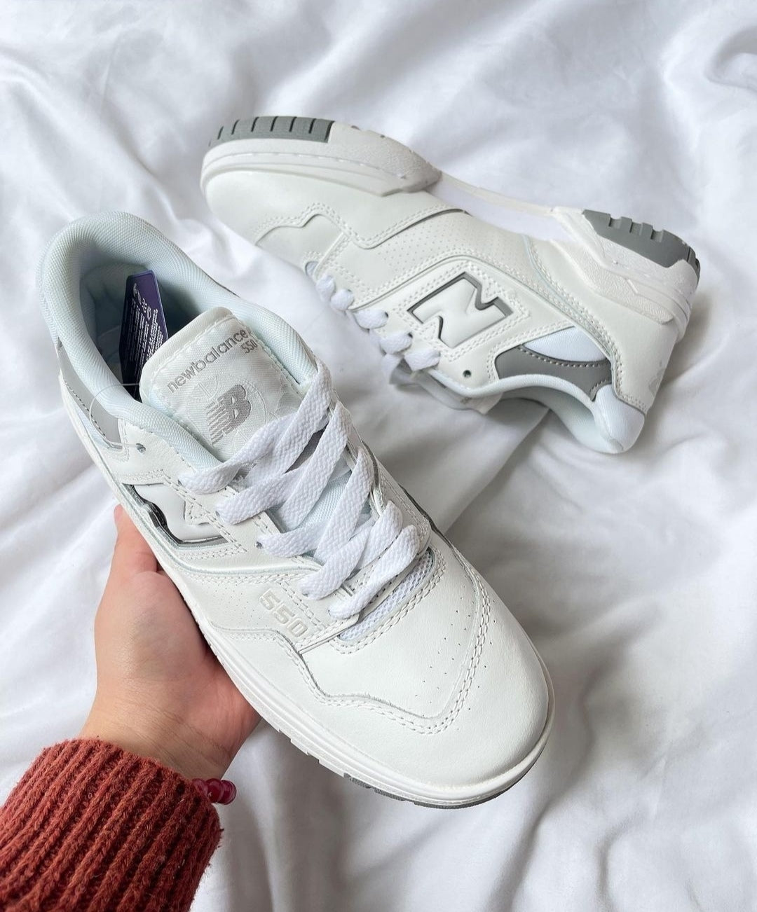 NB 550 Duo white grey