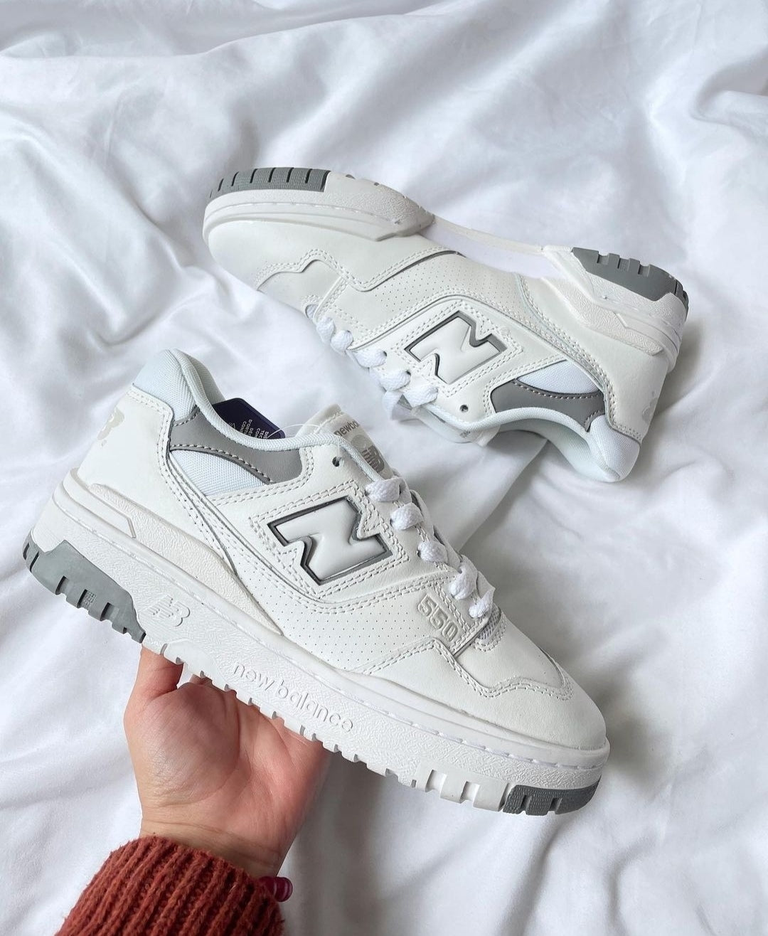 NB 550 Duo white grey