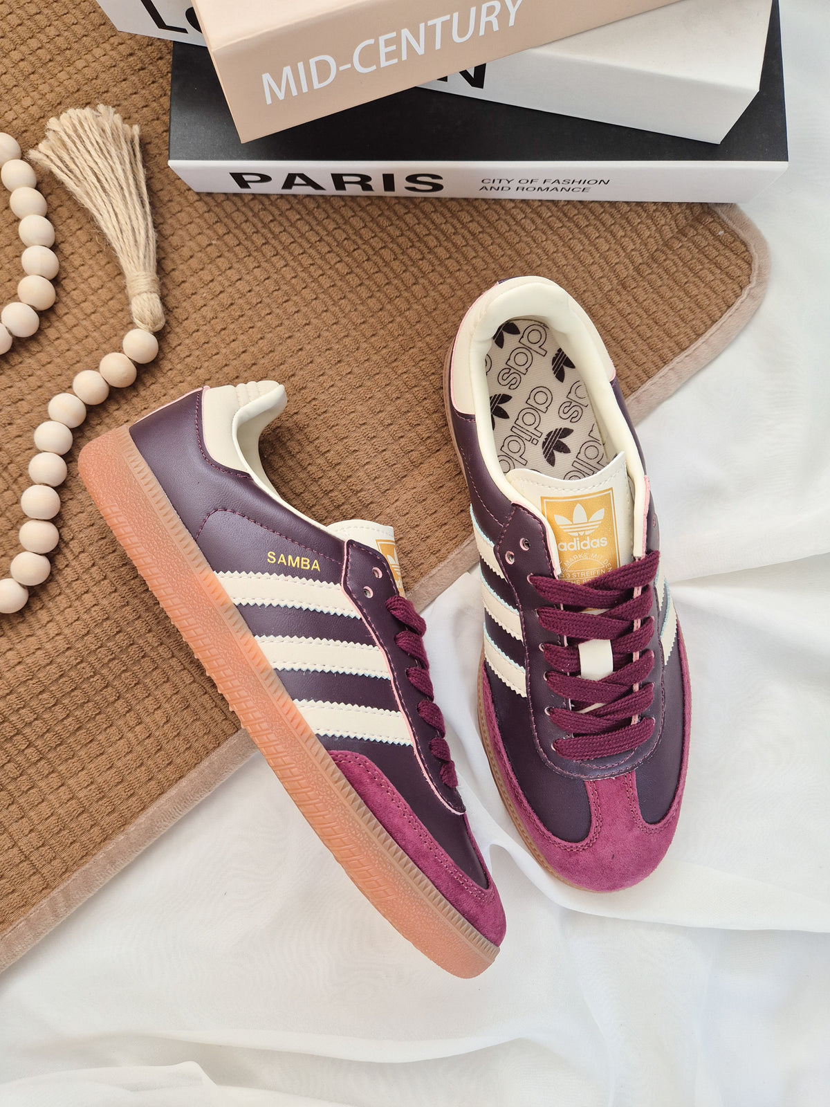 Samba OG Maroon Gold Metallic