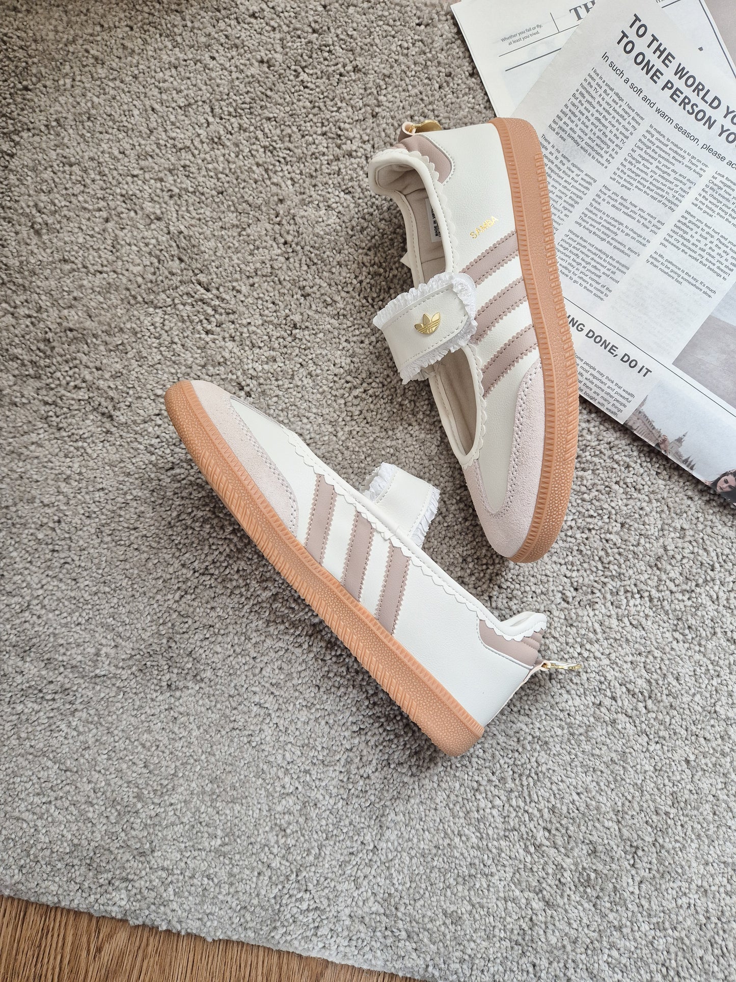 Samba Jane Ruffle Beige