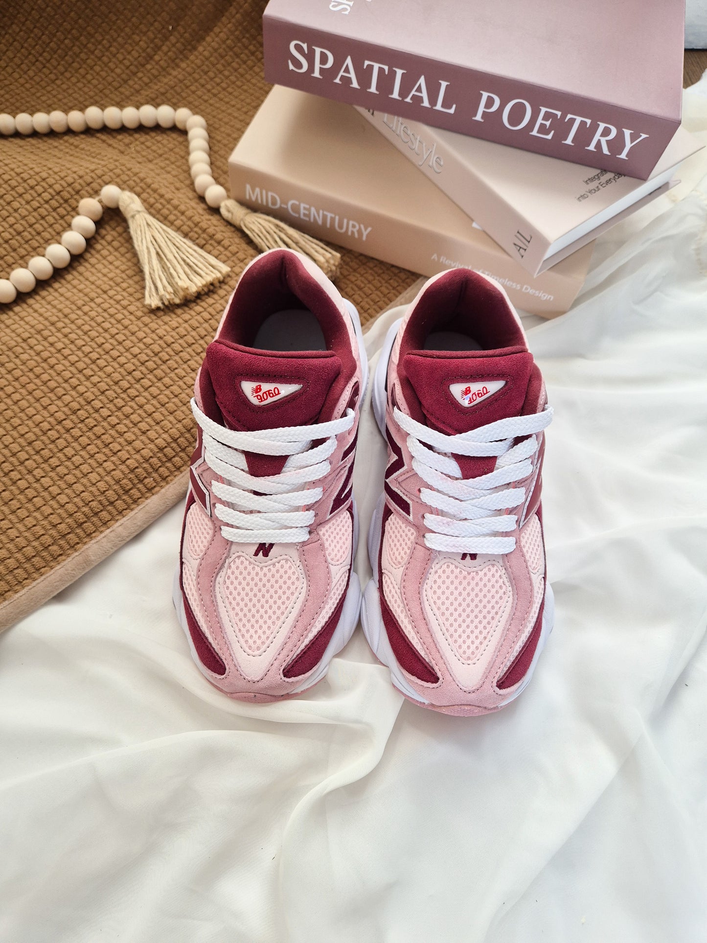 NB 9060 Pink Granite Washed Burgundy