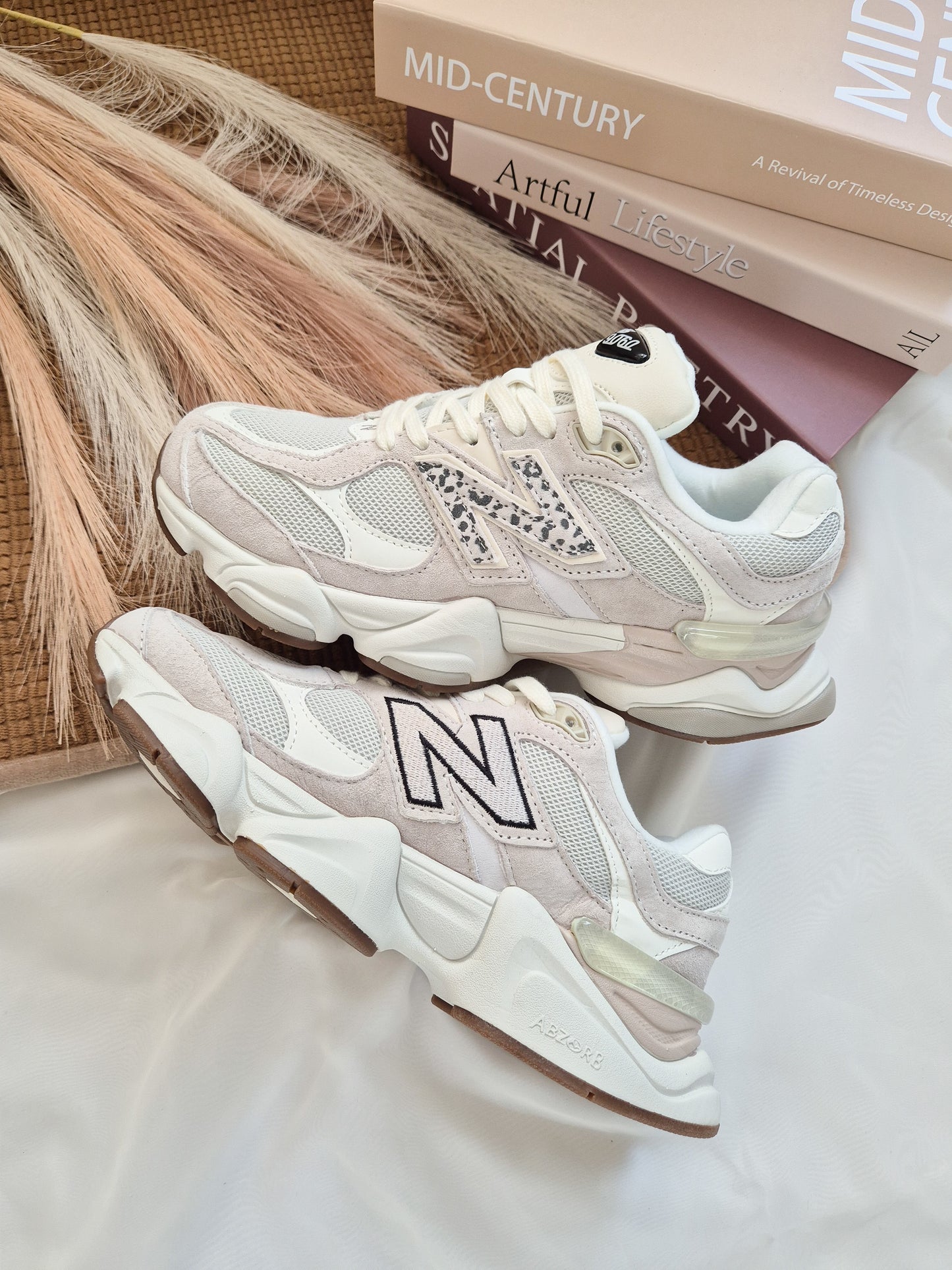 NB 9060 Beige Brown Leopard Print