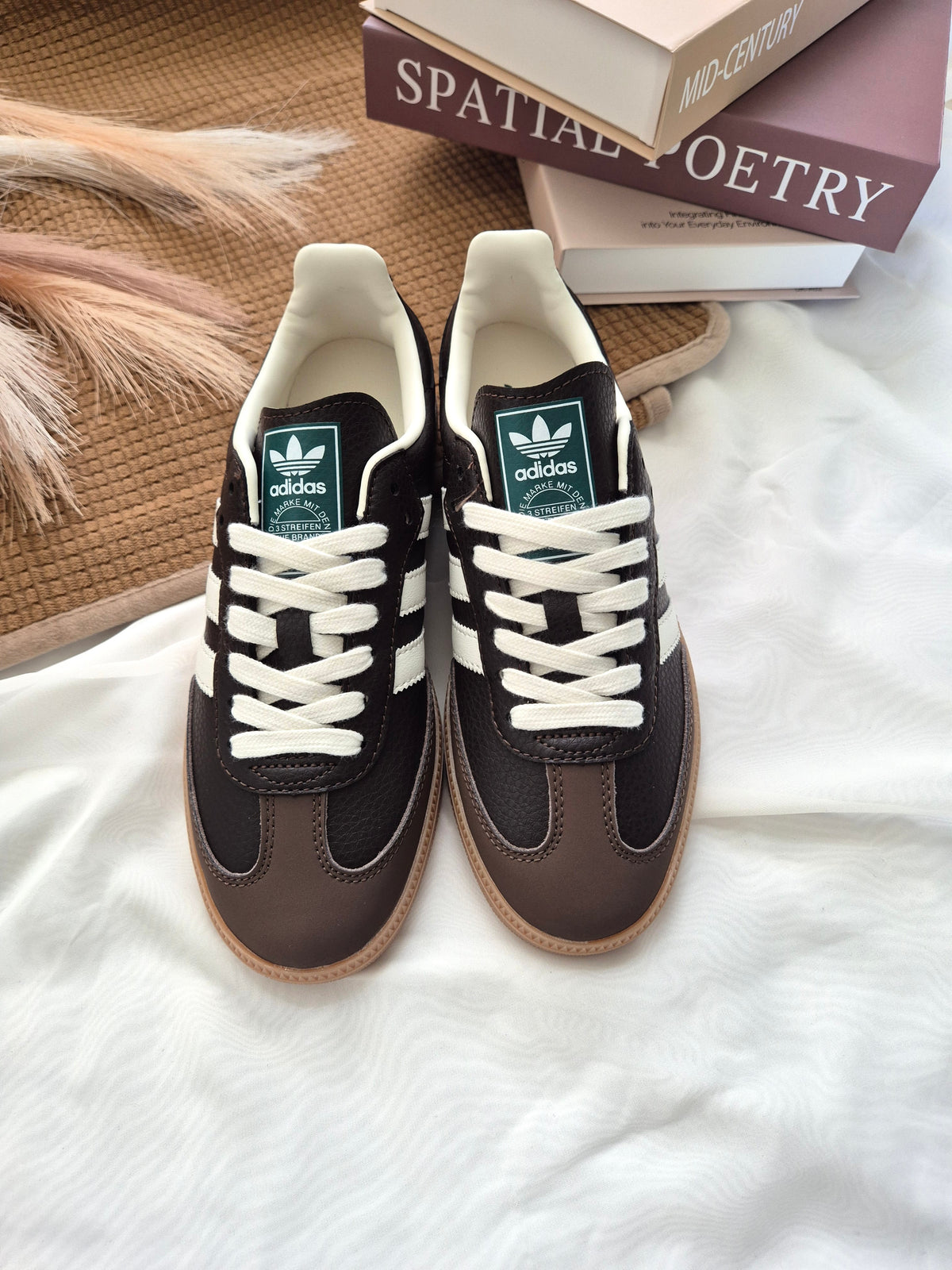 Adidas samba og brown leather