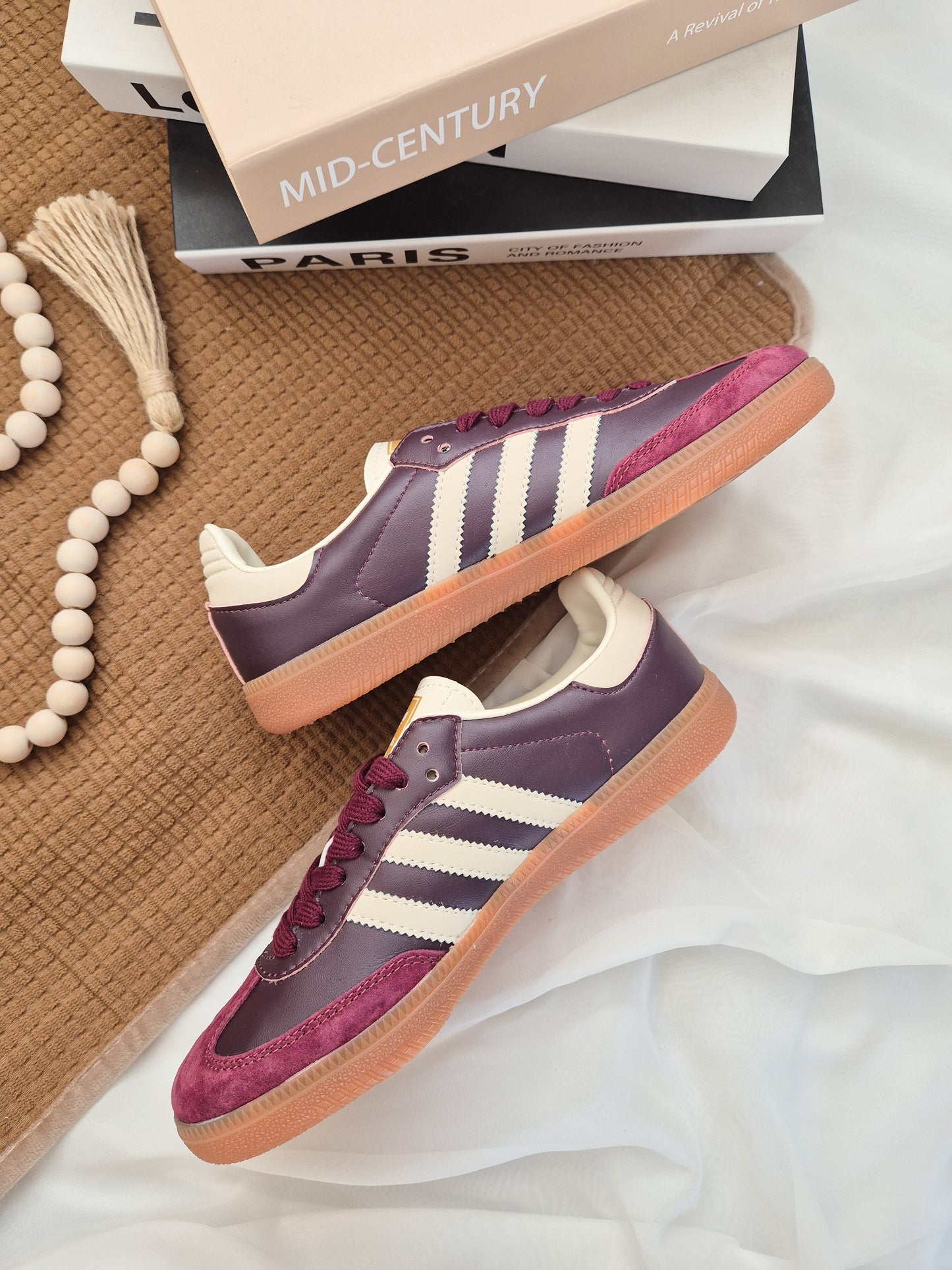 Samba OG Maroon Gold Metallic