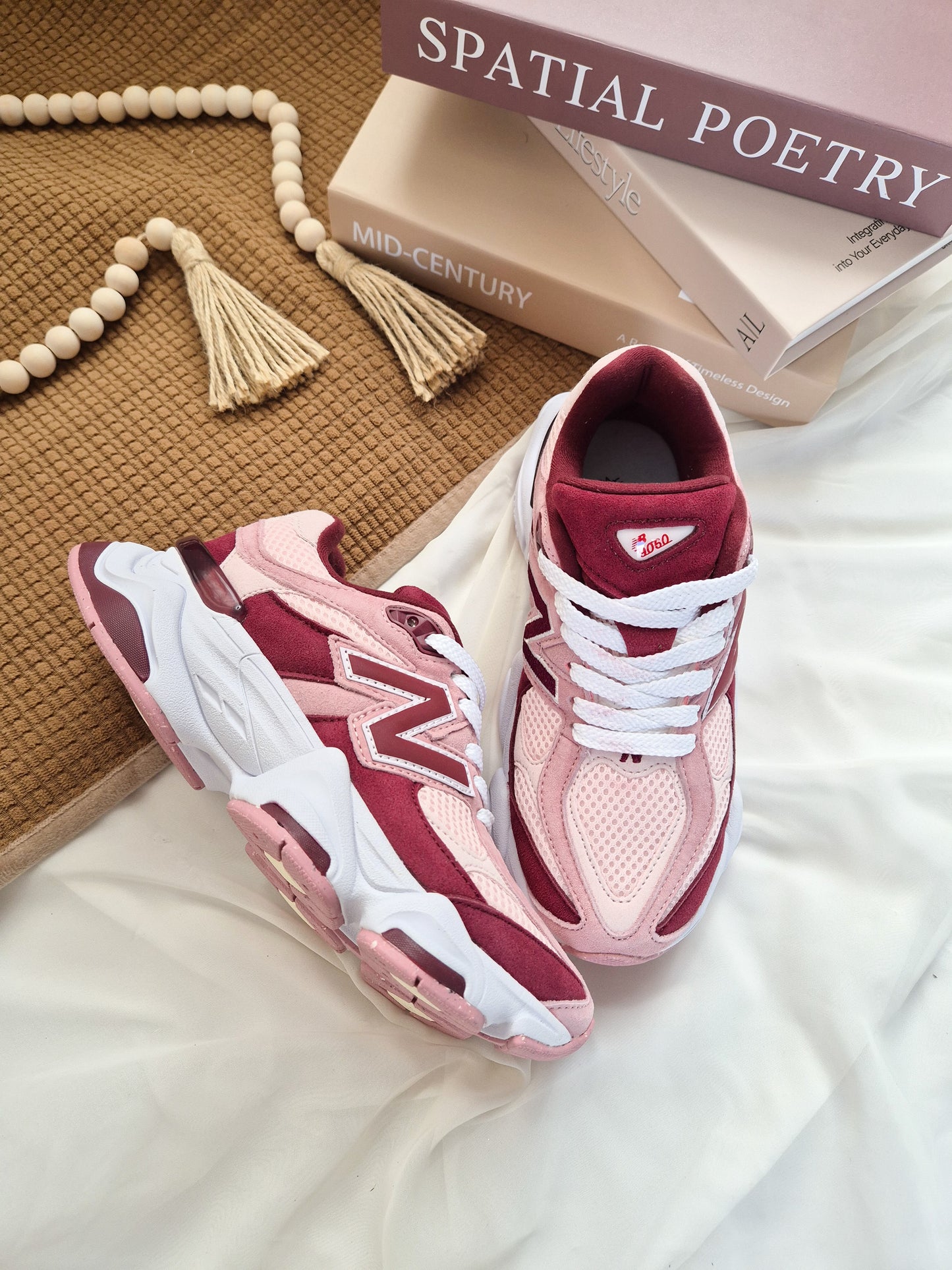 NB 9060 Pink Granite Washed Burgundy