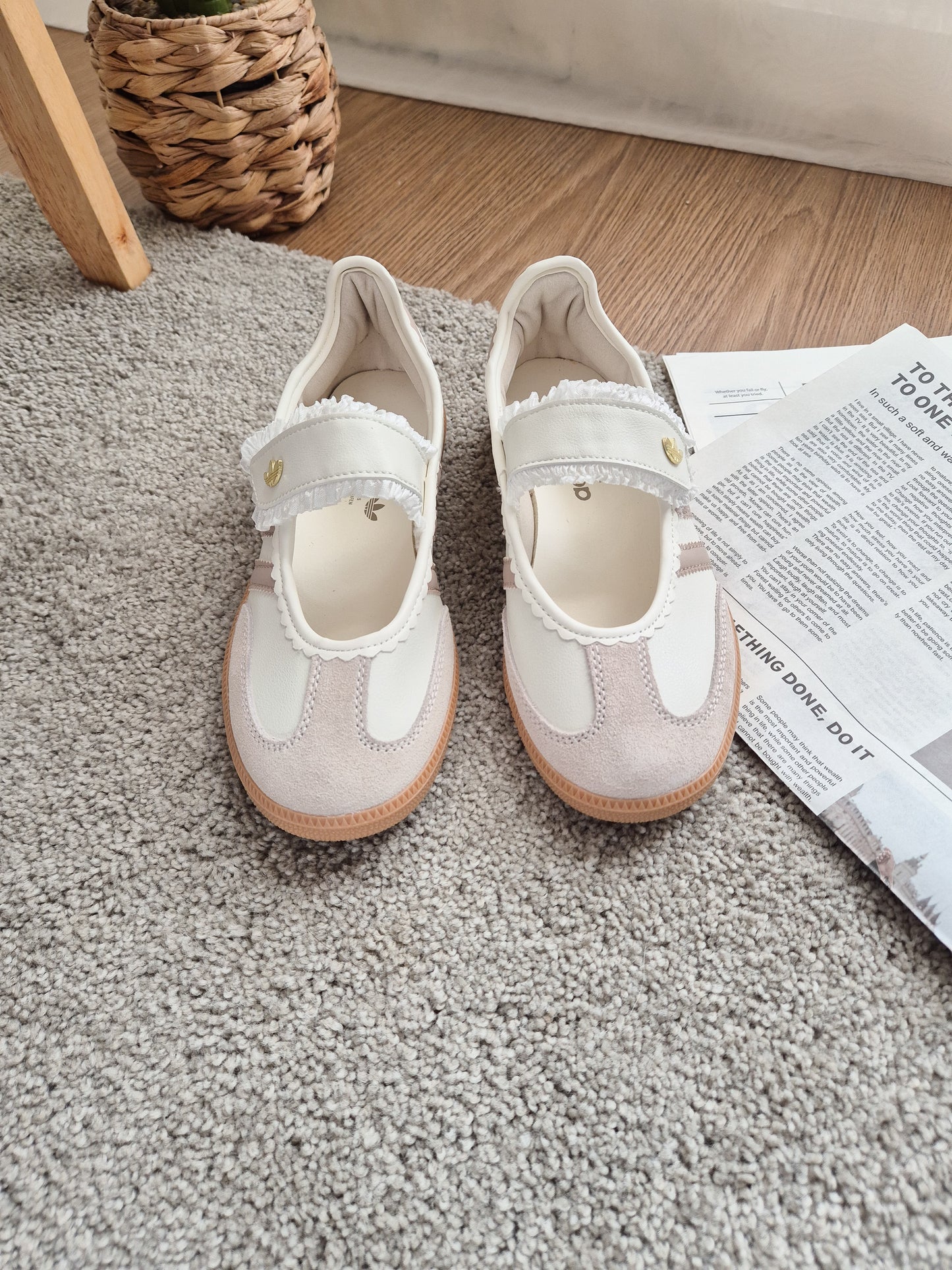 Samba Jane Ruffle Beige