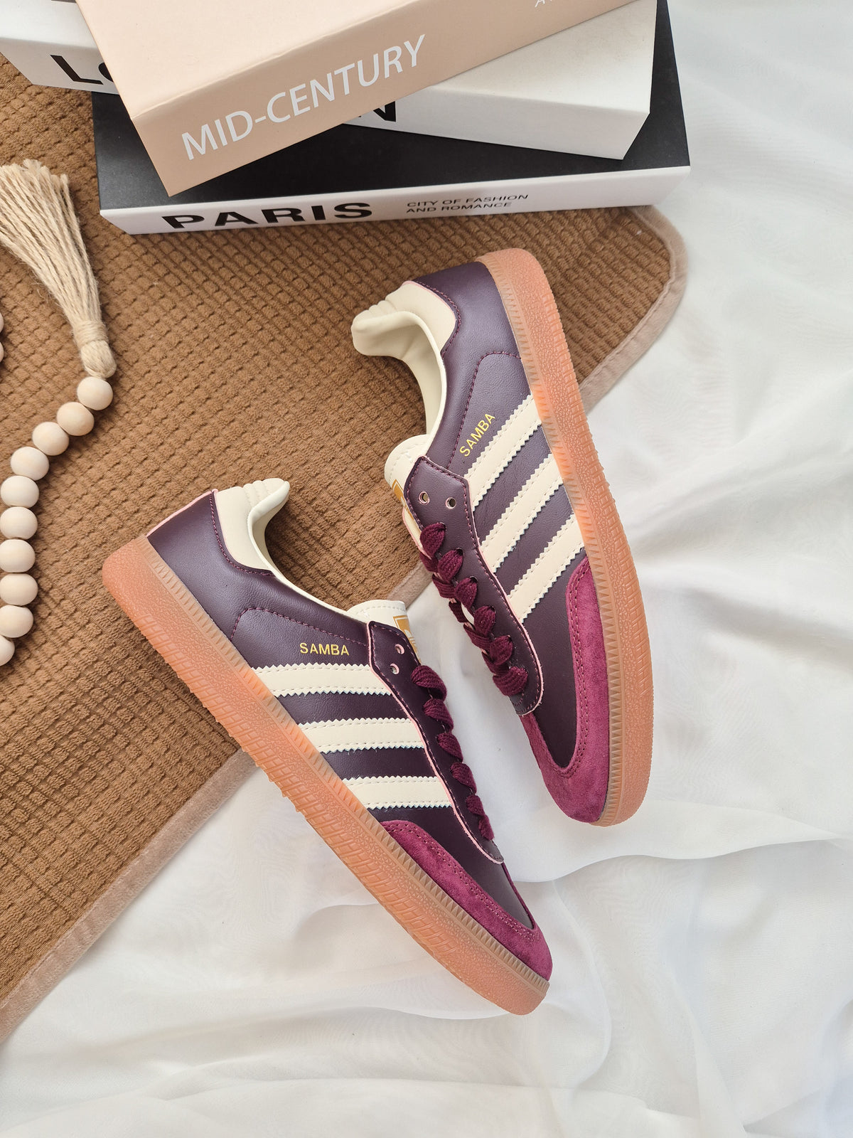 Samba OG Maroon Gold Metallic