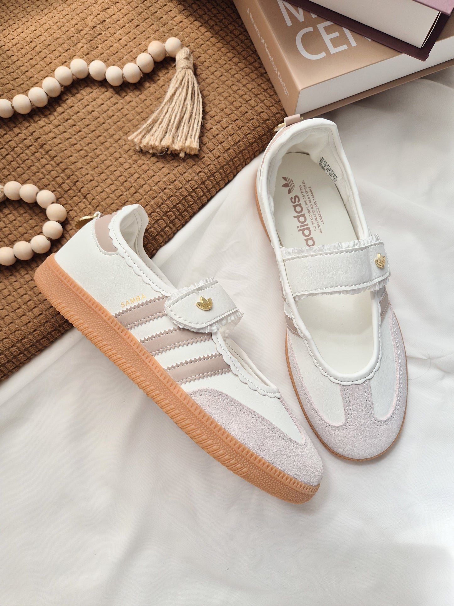 Samba Jane Ruffle Beige