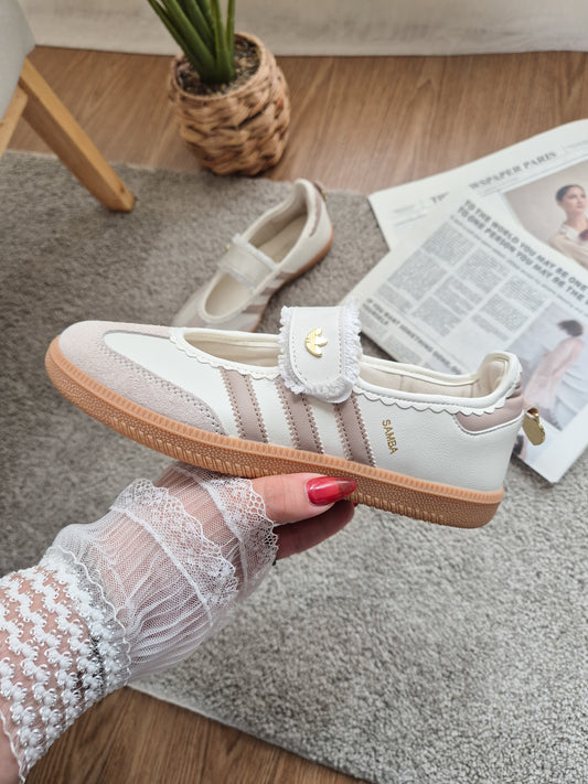 Samba Jane Ruffle Beige