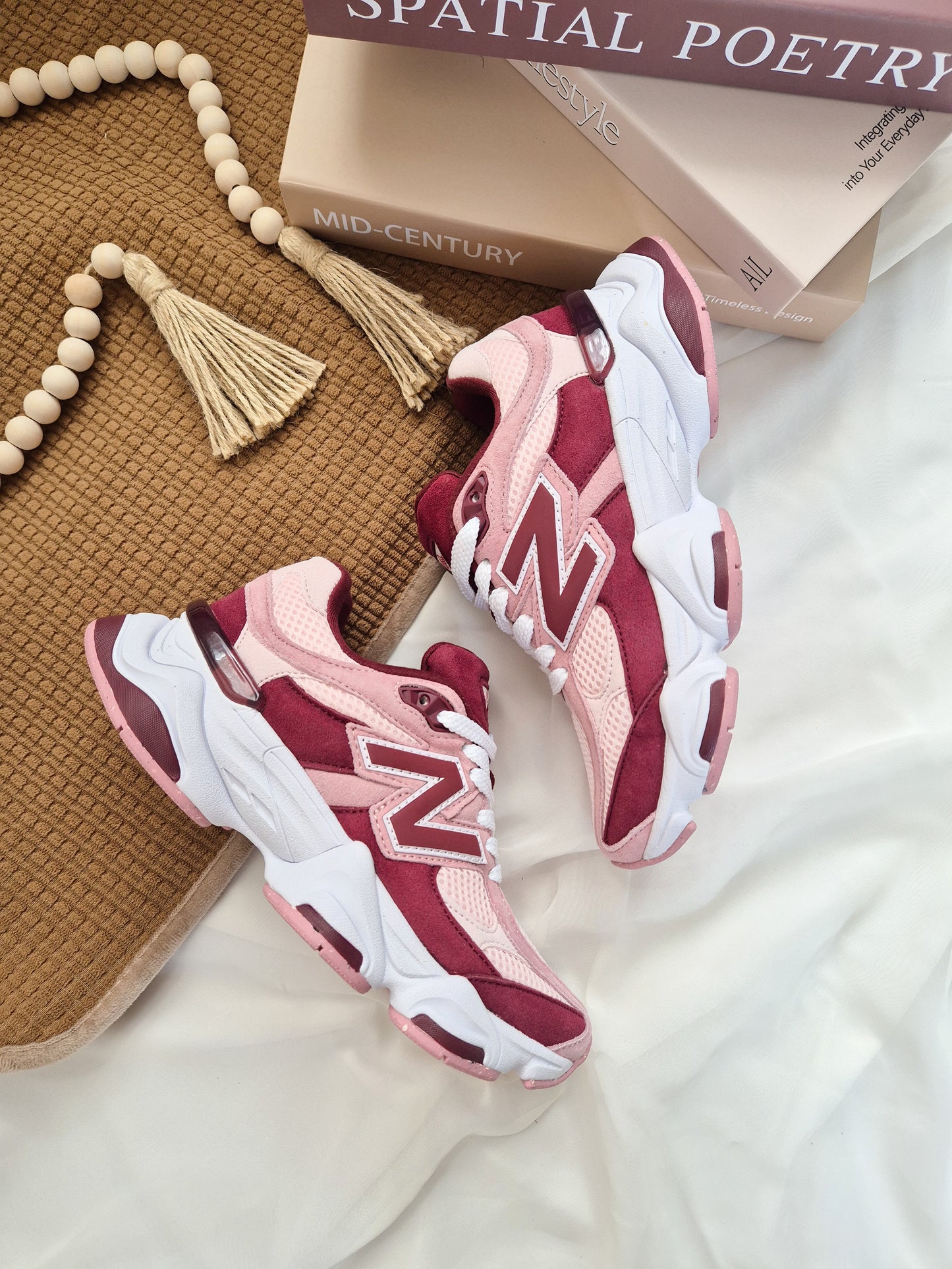 NB 9060 Pink Granite Washed Burgundy