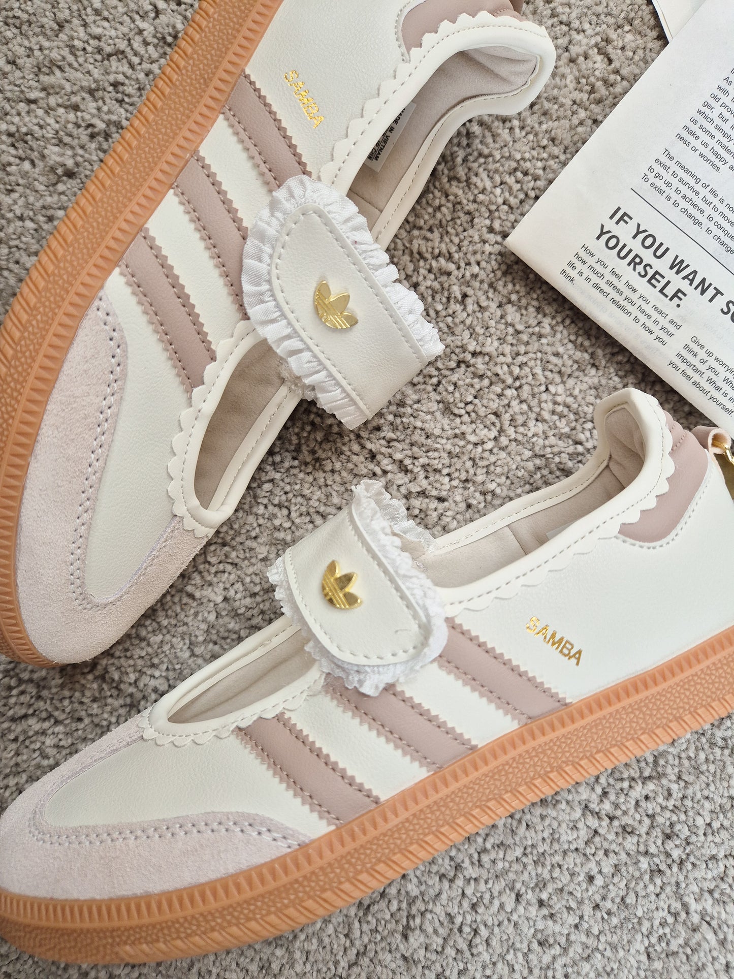 Samba Jane Ruffle Beige